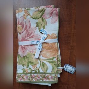 April Cornell Napkin Set Of 4 Rosehip NB4 - 2 Sets Available Priced For ONE